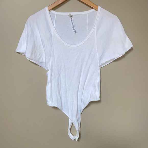 Intimately Free People white flare sleeve bodysuit - Picture 1 of 6